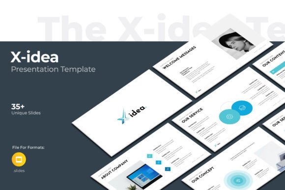 Elevate Your Professional Communication with The X-idea Google Slides Template
