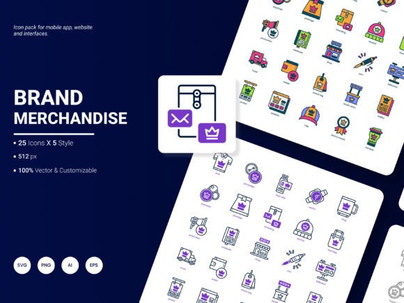 Enhance Your Projects with the Brand Merchandise Icon Pack