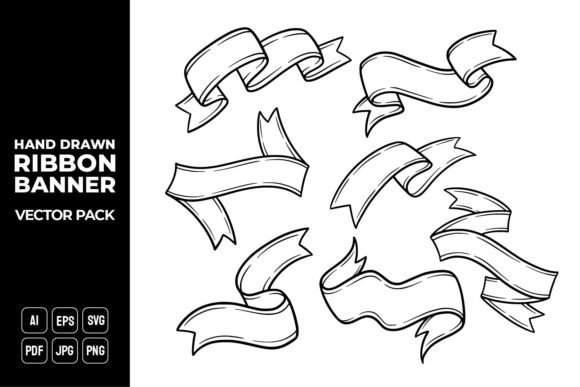 Evaluating the Hand Drawn Ribbon Banner Vector Pack 14 for Creative Professionals