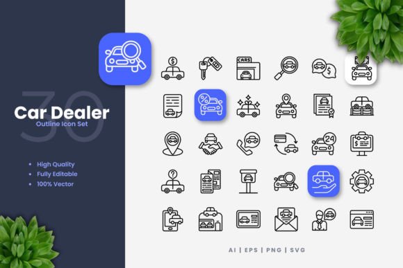 Harnessing Visual Communication: The Power of Car Dealer Icons and Clean Icon Design