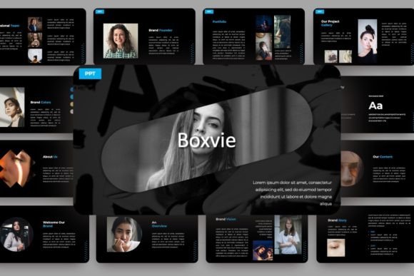 Present Your Brand with the Boxvie PowerPoint Template