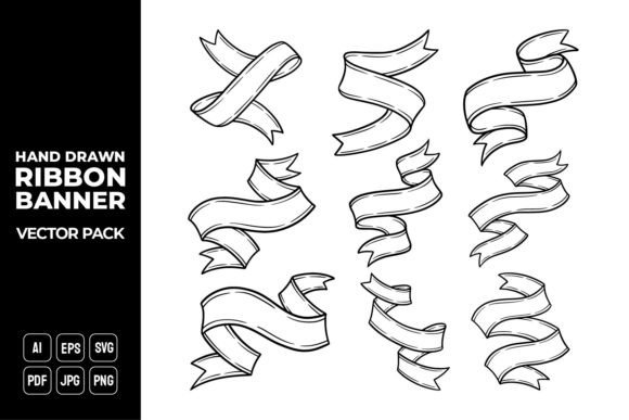 The Art of the Imperfect: Why Hand Drawn Ribbon Banner Vector Pack 16 Elevates Modern Design