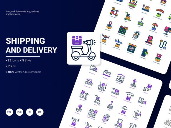 The Shipping and Delivery Icon Pack: Your Essential Design Toolkit