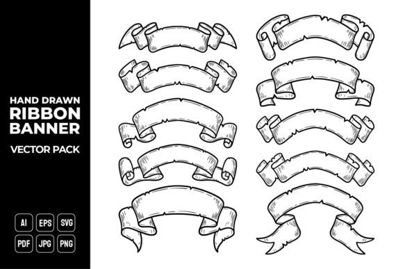The Strategic Value of a Hand Drawn Ribbon Banners Vector Pack