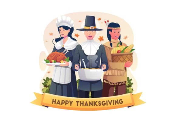 The Thanksgiving Pilgrims Illustration: Balancing Tradition and Design Utility