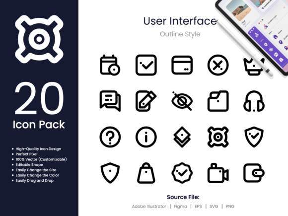 User Interface Icon Set Outline Style: Elevating Design with Precision