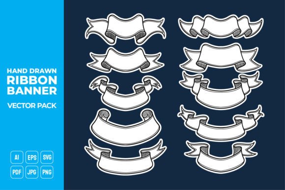 Your Creative Toolkit: Why Hand Drawn Ribbon Banner Vector Pack 11 Is a Universal Asset